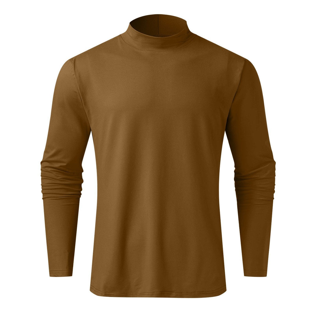 Drune | Fit Langarm-T-Shirt für Herren mit Stehkragen