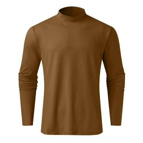 Drune | Fit Langarm-T-Shirt für Herren mit Stehkragen