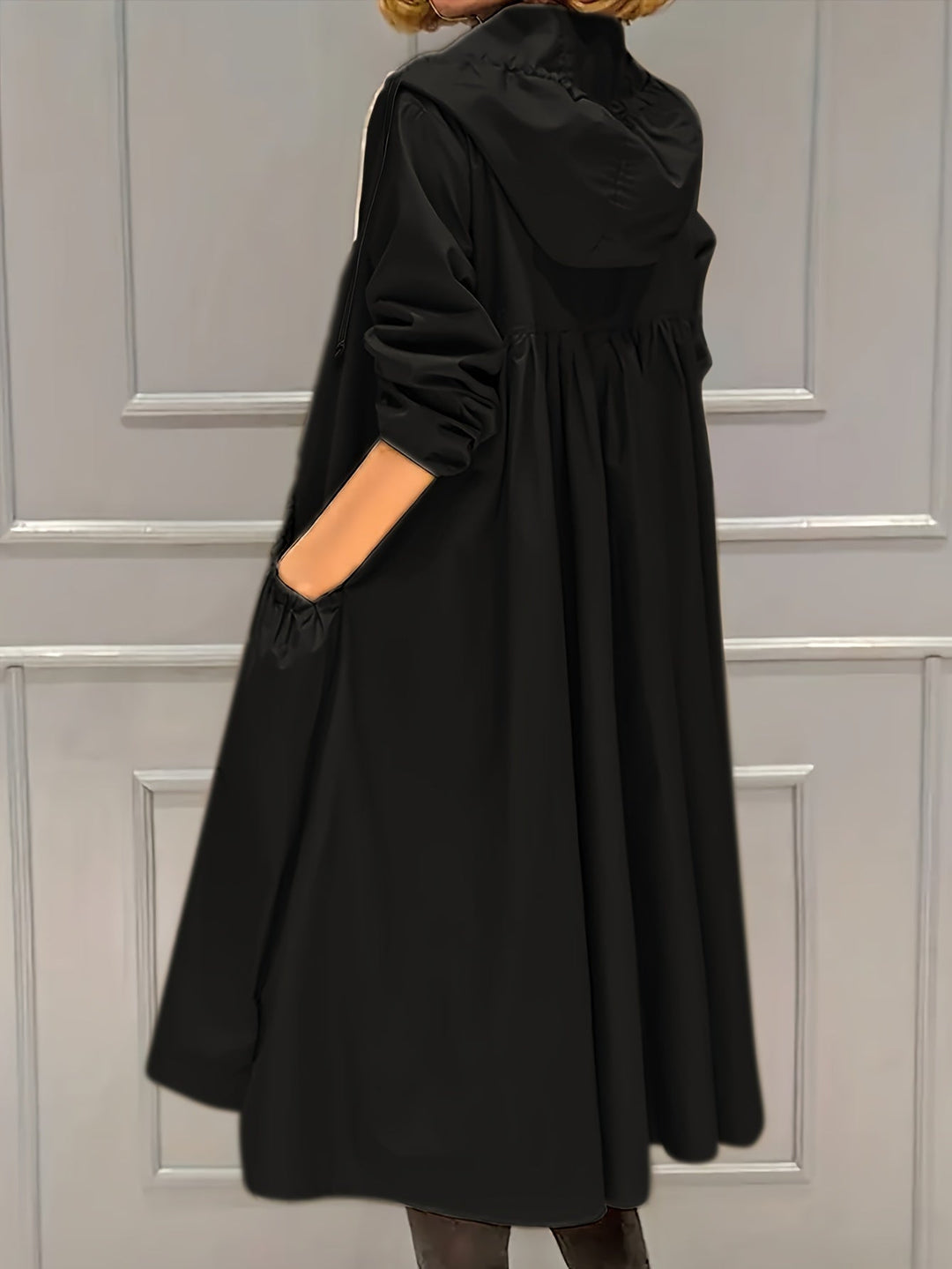 Drune | Vintage-Trenchcoat mit gegürteten langen Ärmeln für Damen - Perfekt für jeden Anlass