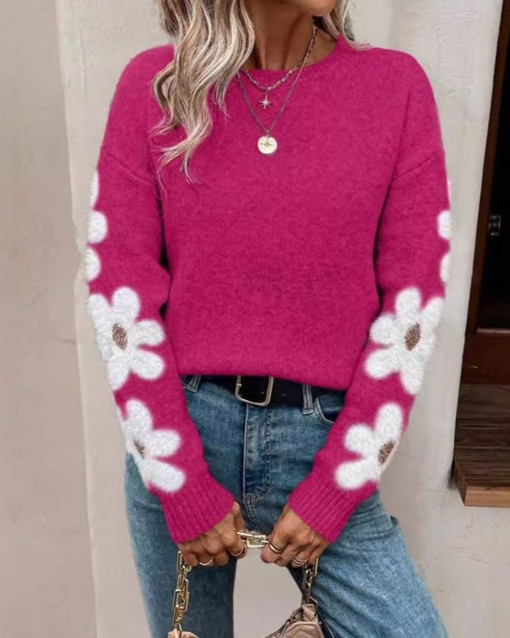 Drune | Strickpullover mit Floralem Muster