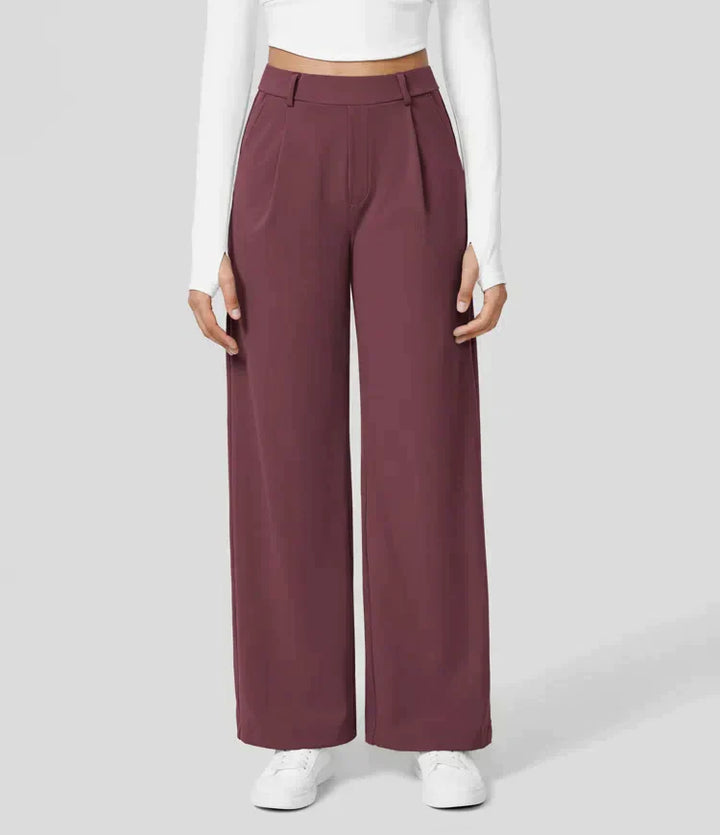 Drune | Damenhose mit weitem Bein - High Waist, Business & Casual geeignet