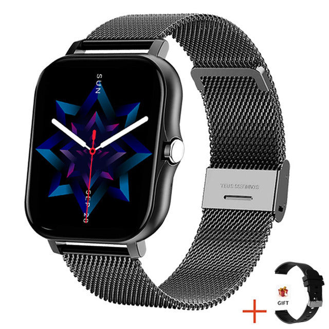Drune Smart Uhr Schrittzähler Herzfrequenzüberwachung Bluetooth Anruf