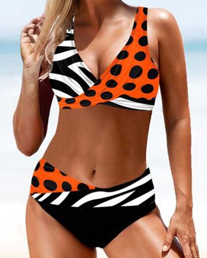 Drune | Bunter Bikini Badeanzug