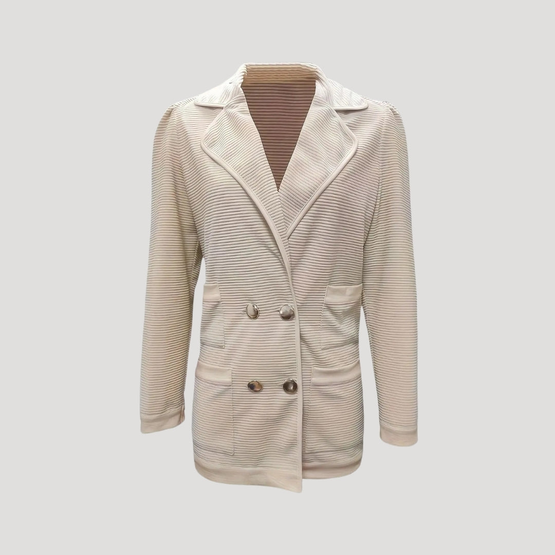 Drune | Gerippte doppelte Blazerjacke