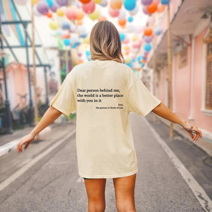 Drune | Damen T-Shirt Mit Rundhalsausschnitt Und Slogan