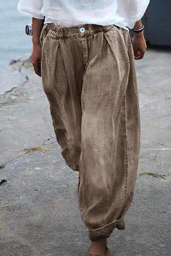 Drune | Bohemian Floral Gedruckte Übergroße Harem-Hose