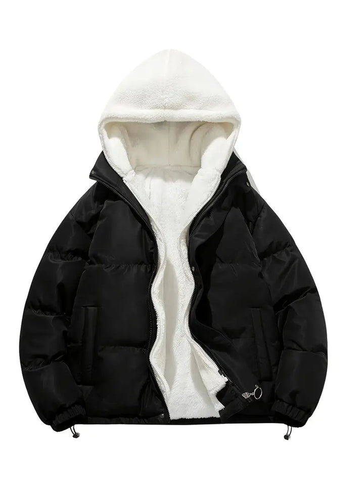Drune | Gemütliche Fleece-Winterjacke mit Kapuze