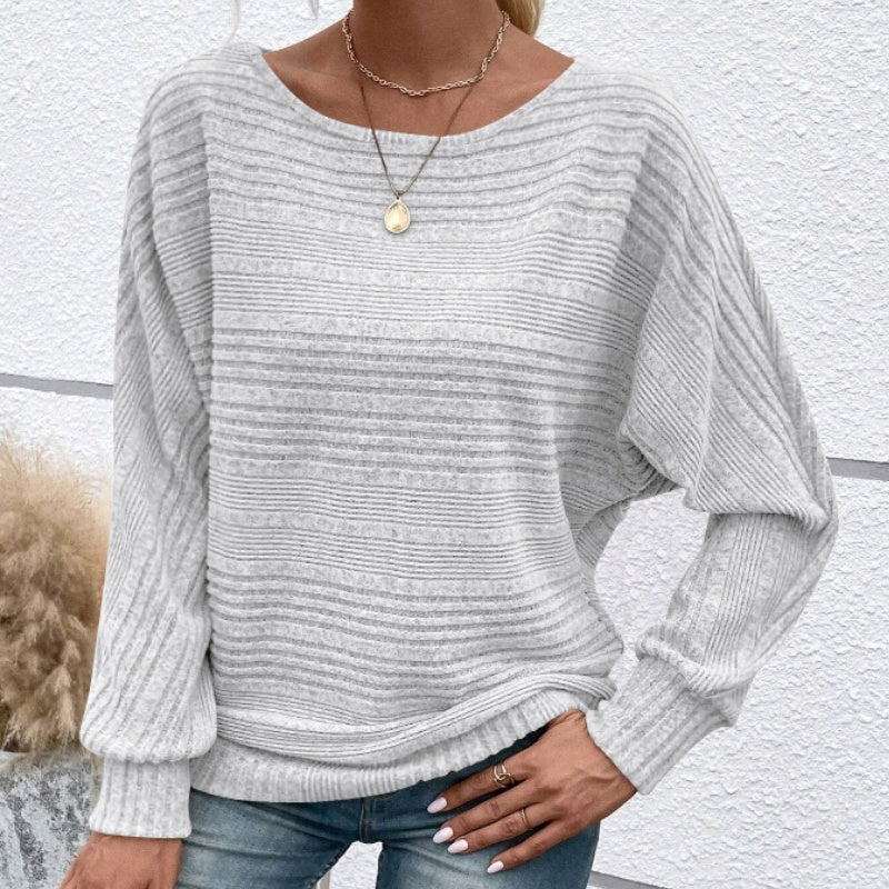 Drune | Langarmshirt mit Rundhals und Streifen