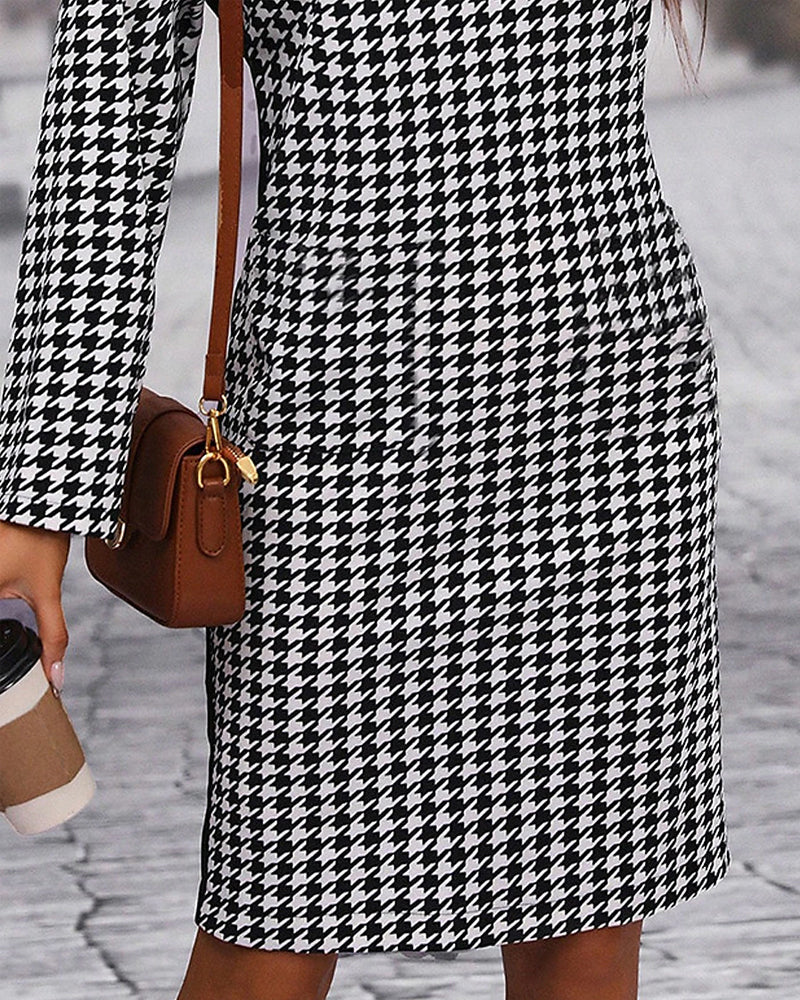 Drune | Patchwork Hahnentrittkleid