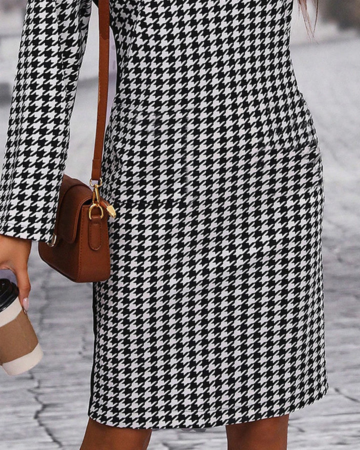 Drune | Patchwork Hahnentrittkleid