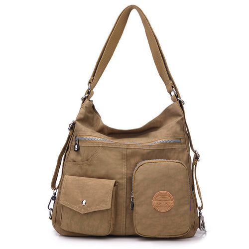 Drune | Designer Handtasche Aus Wasserfestem Bylon Stoff Mit Großem Fassungsvermögen