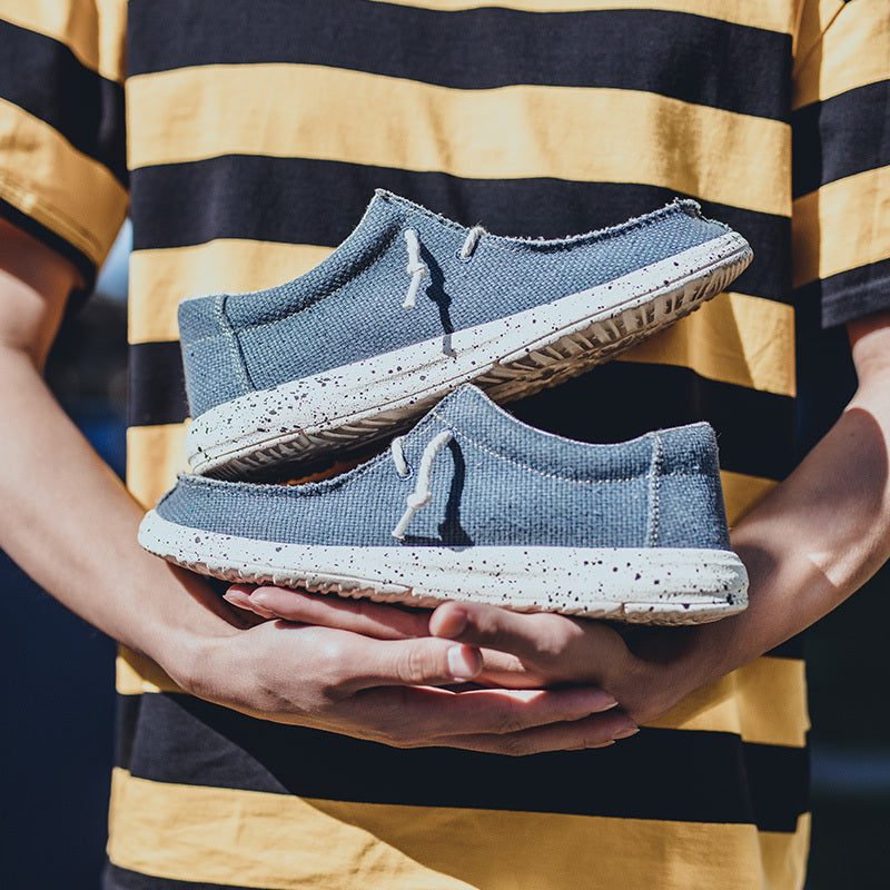 Ezra | Britische Segeltuch-Sneaker für Herren