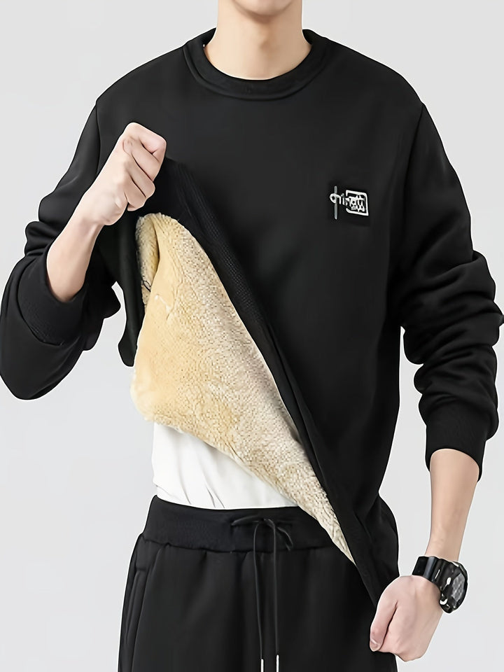 Drune | einfarbiger Baumwolle Sweatshirt für Männer - Perfekt für den Alltag