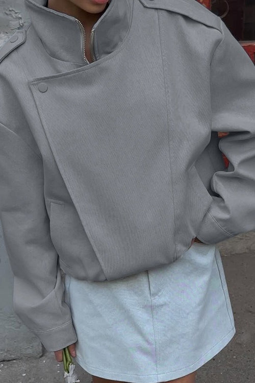 Drune | Kragen Langarm Maßgeschneiderte Jacke