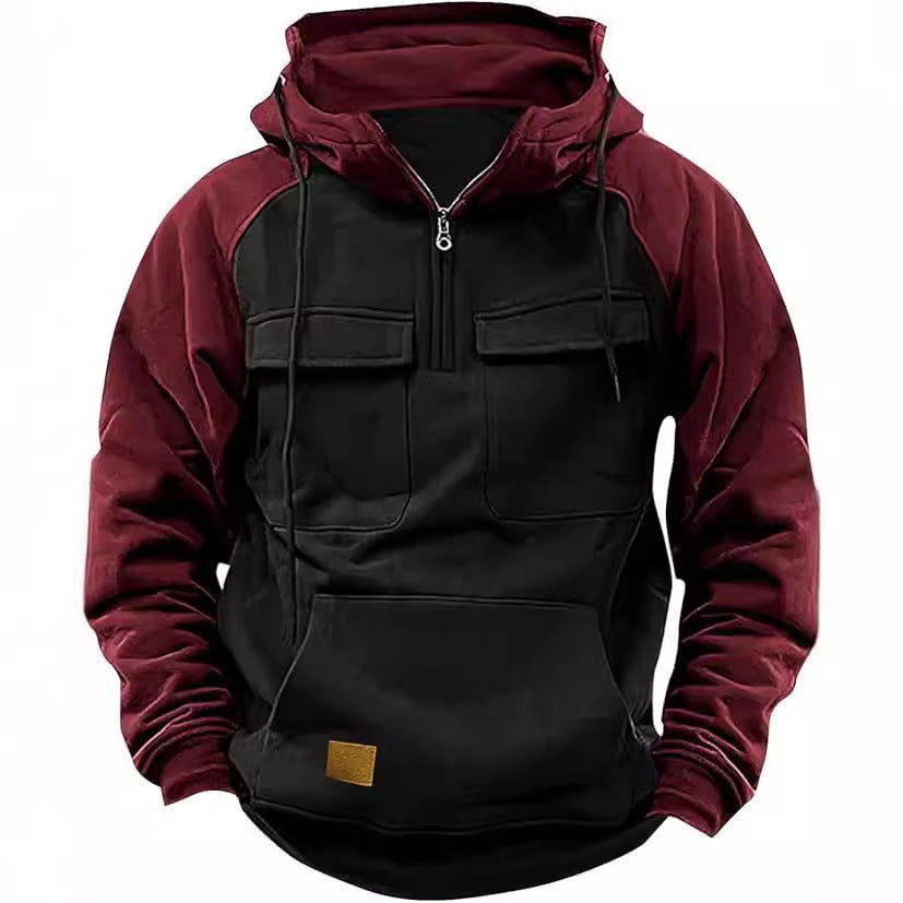 Drune | Dicke Herren-Hoodie mit vielen Stauraumtaschen