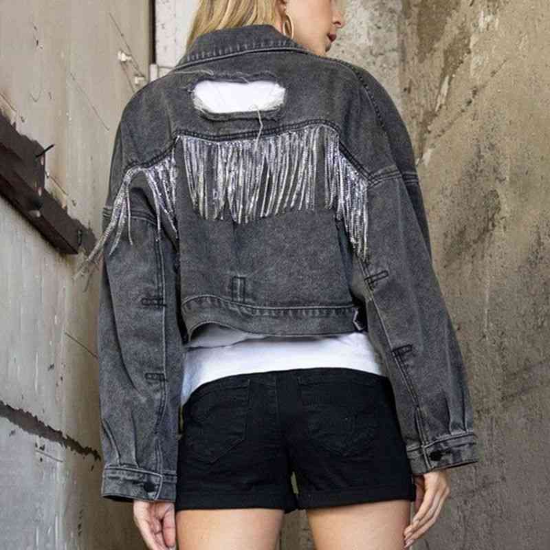 Drune | Zeitgenössische Denim Jacke mit Kragen