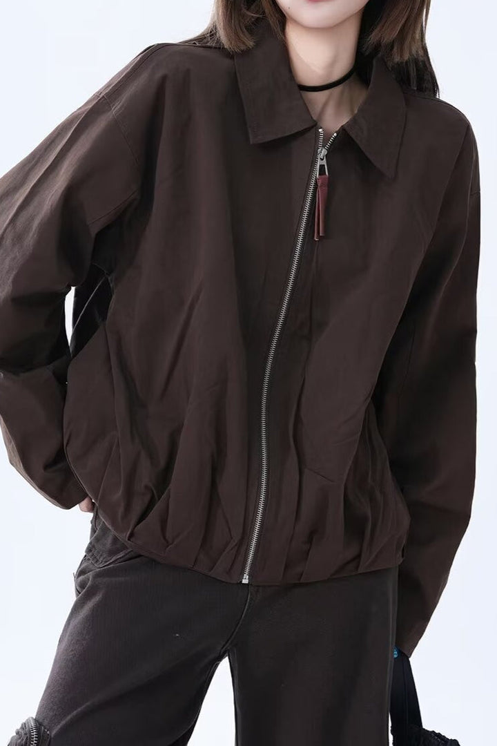 Drune | Faux Leder Entspannte Jacke