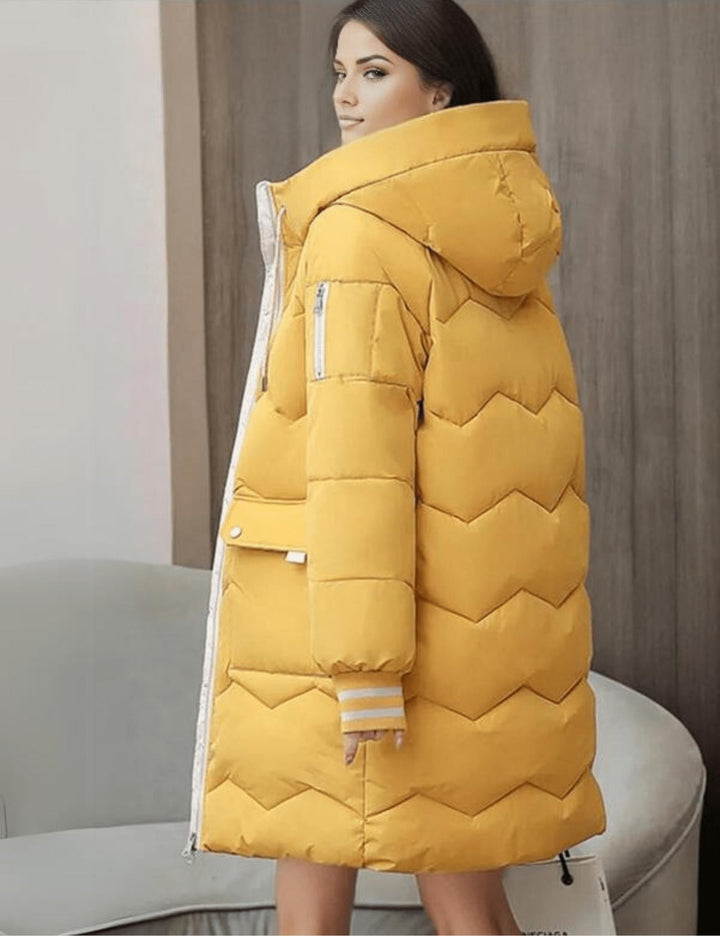 Drune | Puffer-Jacke mit Kapuze - Warm isoliertes Design - Winter-Essential - Mittellang