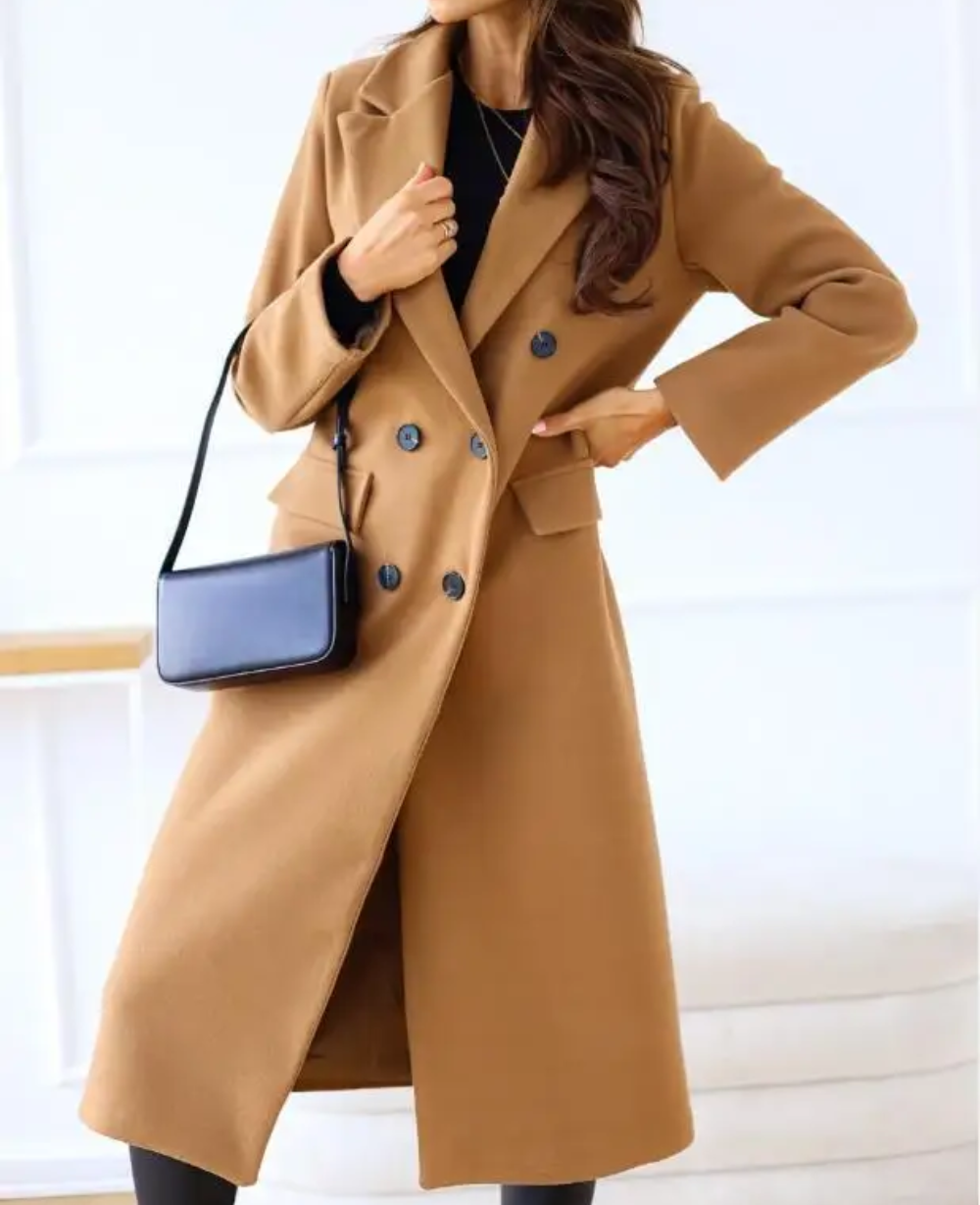Drune | Lange Elegante Taillierte Trenchcoat Für Damen | Perfekt Für Herbst Und Winter