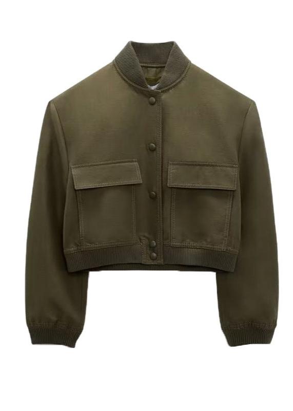 Drune | Utility Baseballjacke - Olivgrün
