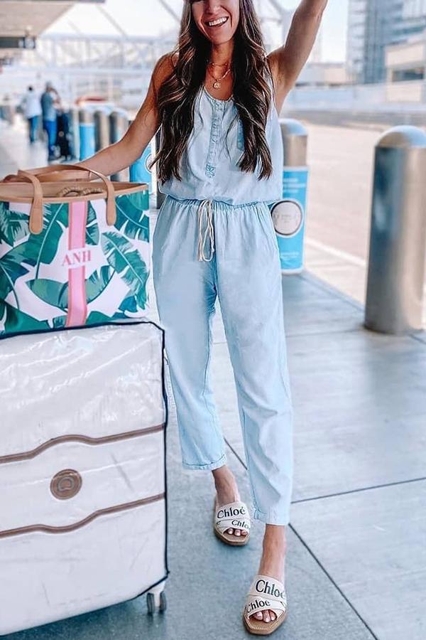 Drune | Neue Ideen Taschen Denim Jumpsuit