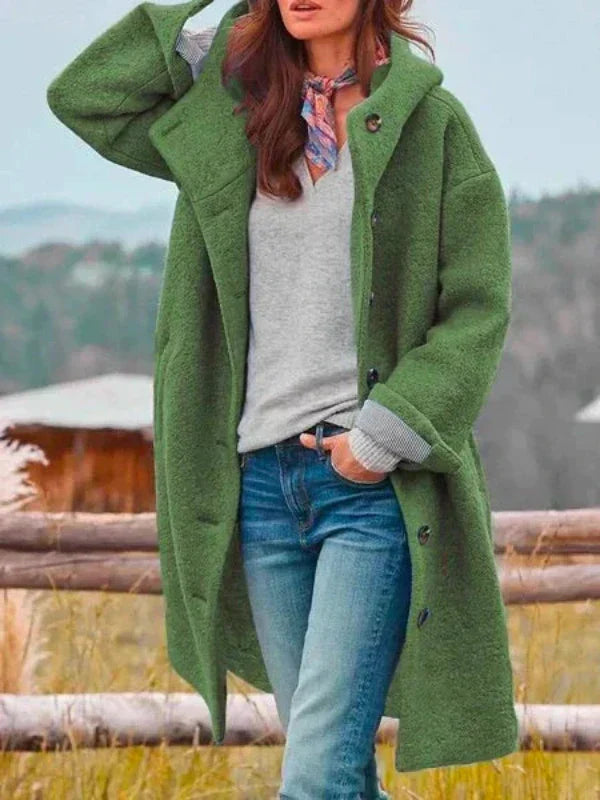 Drune | Elegante Lange Tweedjacke