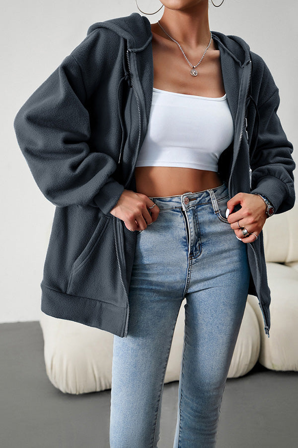 Drune | Lässiger Pullover cardigan mit Kapuze