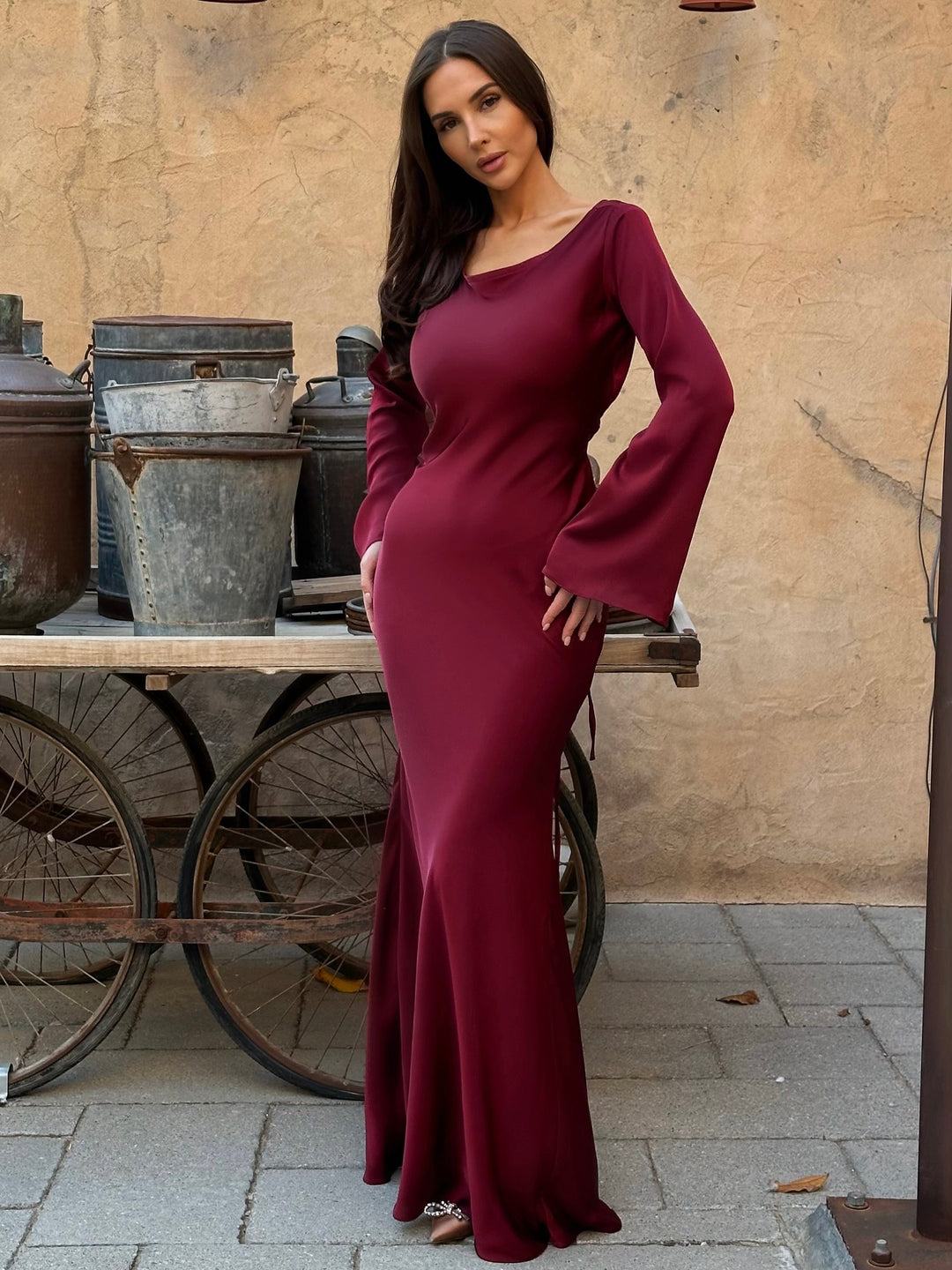 Drune | Leichte Maxikleid mit Romantischem Schnitt