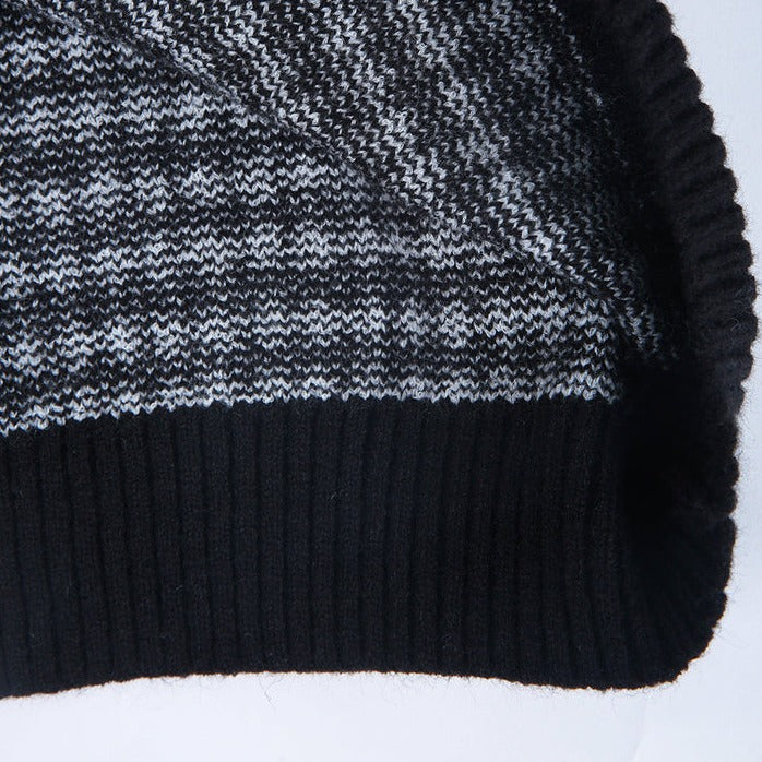 Drune | Eleganter Pullover mit schwarz-weißem Karomuster