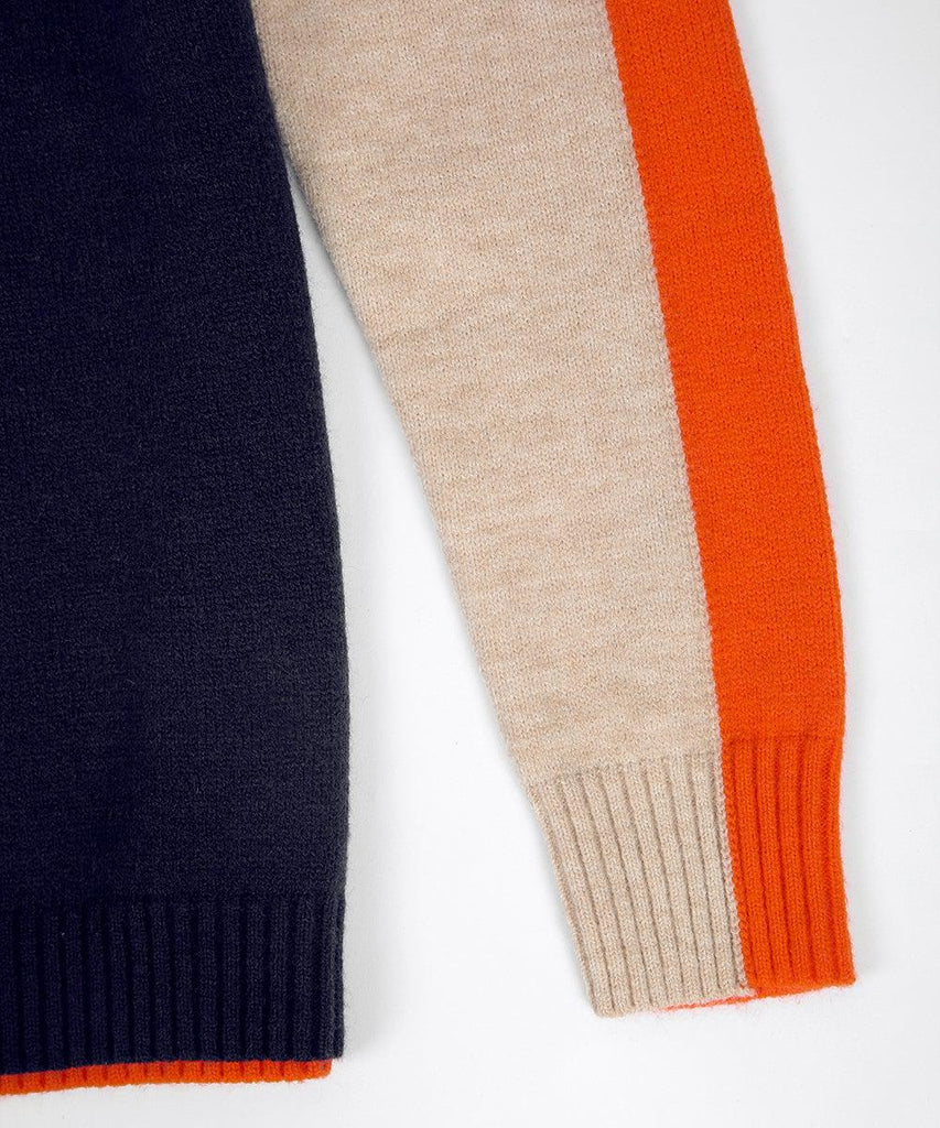 Drune | Pullover mit Farbblock-Design und modernem Schnitt - Perfekt für Büro und Freizeit