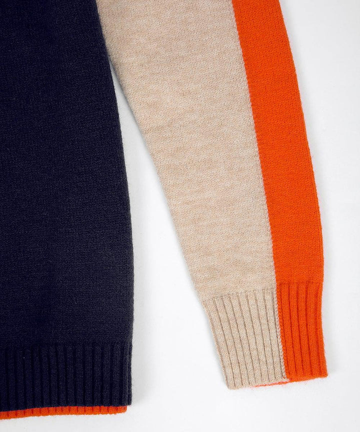 Drune | Pullover mit Farbblock-Design und modernem Schnitt - Perfekt für Büro und Freizeit