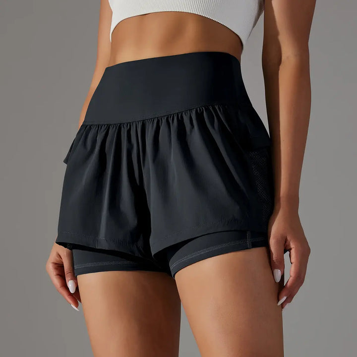 Drune | Gym Sport Laufshorts Für Damen Mit Hoher Taille