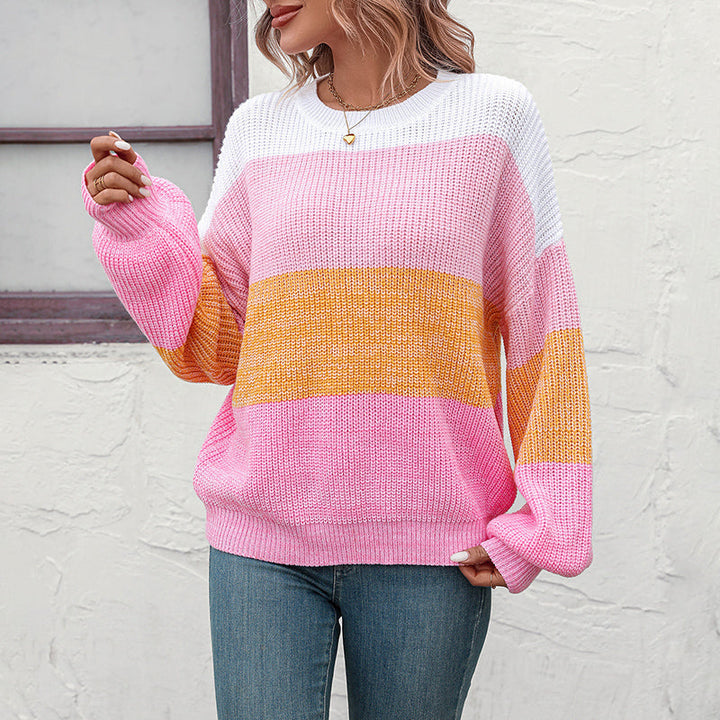 Drune | Farbblockstrickpullover mit Modernem Muster
