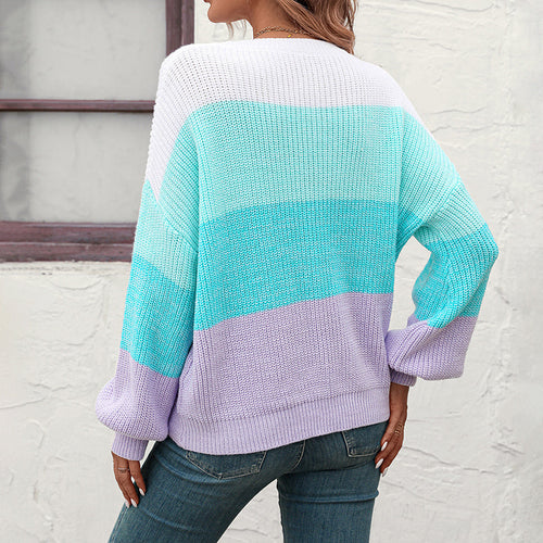 Drune | Farbblockstrickpullover mit Modernem Muster