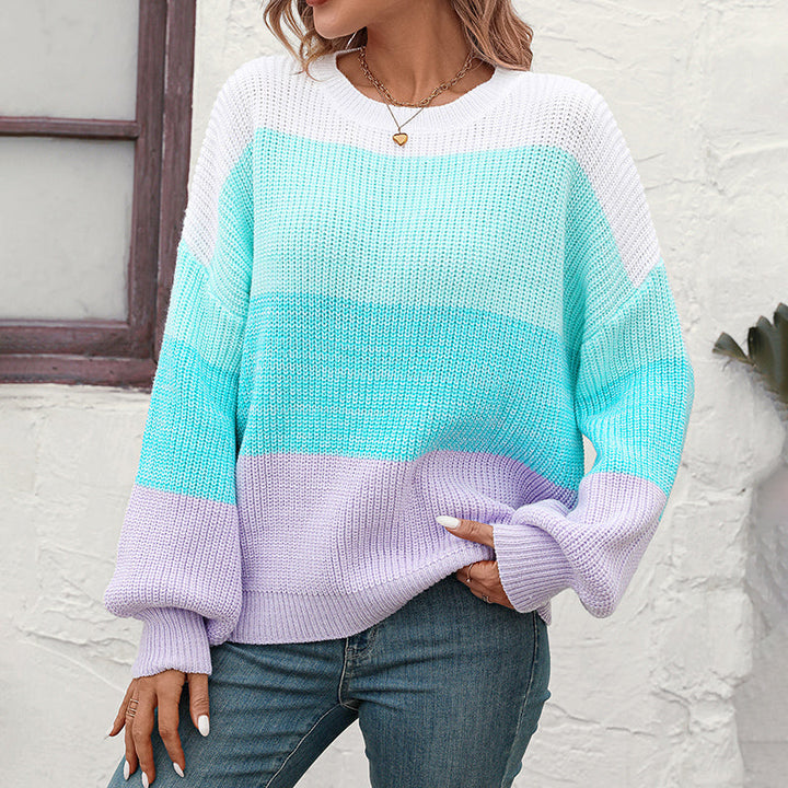 Drune | Farbblockstrickpullover mit Modernem Muster