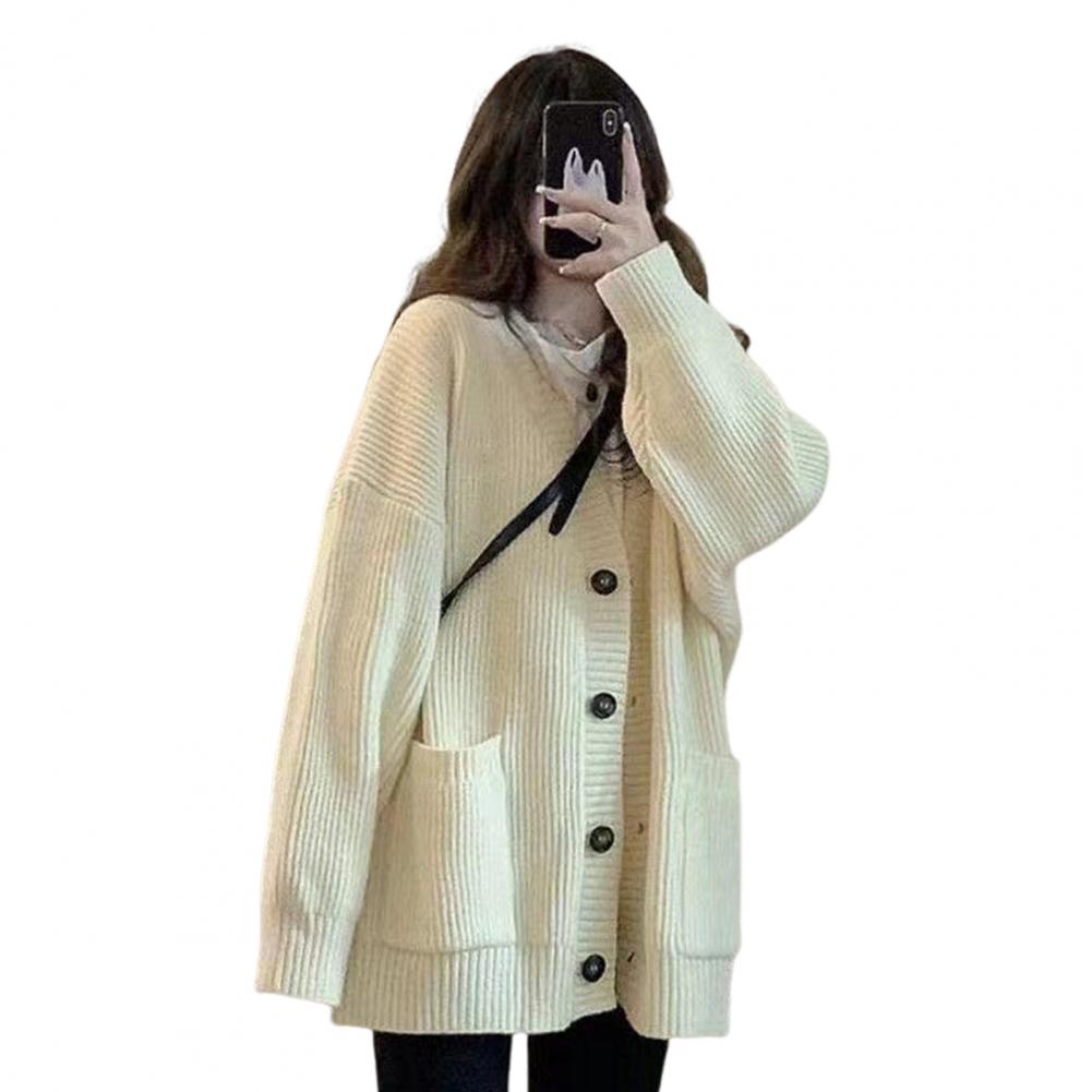 Drune | Damen Freizeit Baumwoll Strickjacke