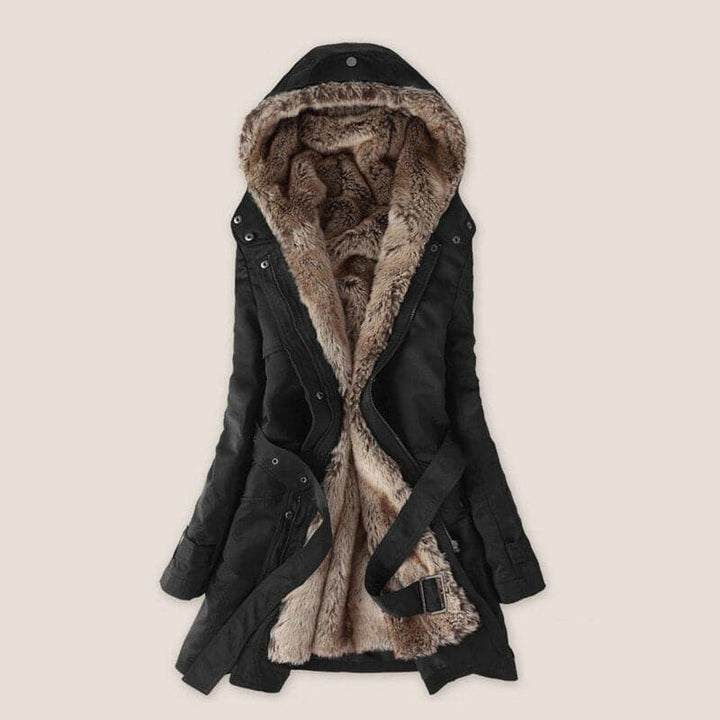 Drune | Kunstpelz gefütterter Parka Kapuze Mid Thigh Parka