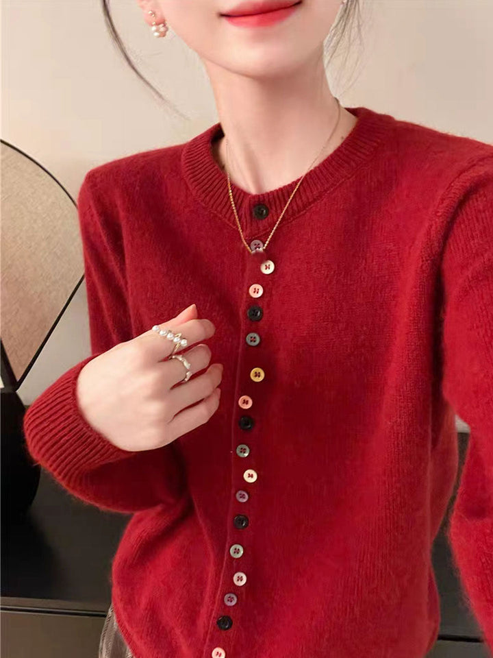 Drune | Verspielter Knopf Pullover