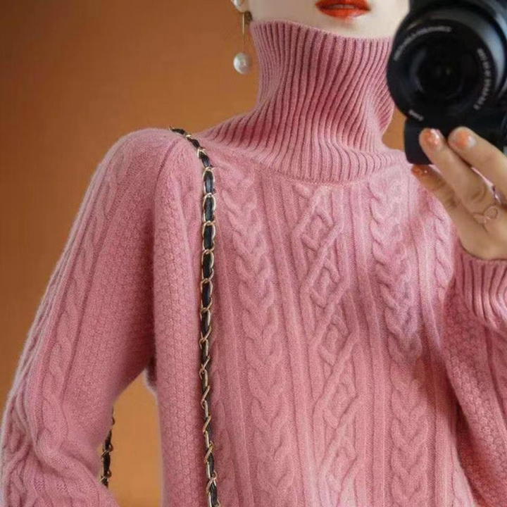 Drune | Pullover aus Strick für Frauen mit warmem Rollkragen