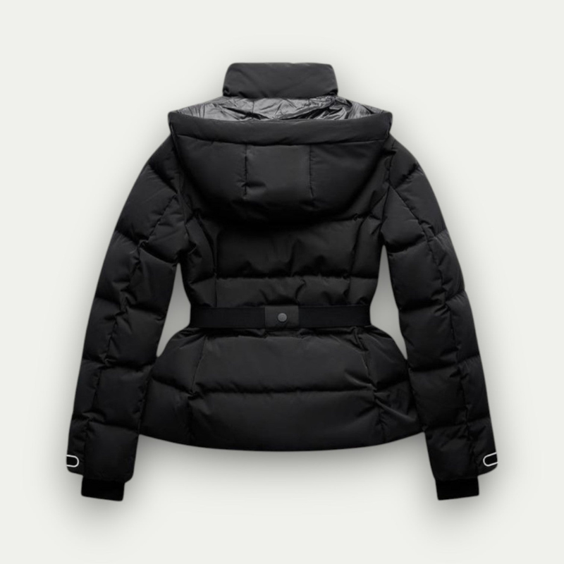 Drune | Winterjacke - Skijacke - Schwarz Gefüttert & Mit Gürtel