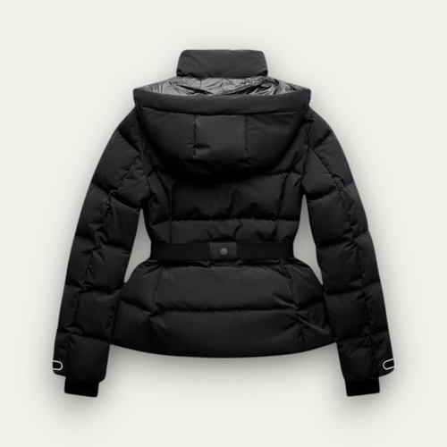 Drune | Winterjacke - Skijacke - Schwarz Gefüttert & Mit Gürtel