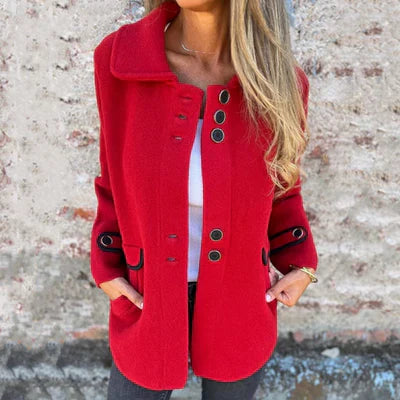 Drune | Stilvolle Jacke Knopfverschluss Eleganter Alltagschnitt