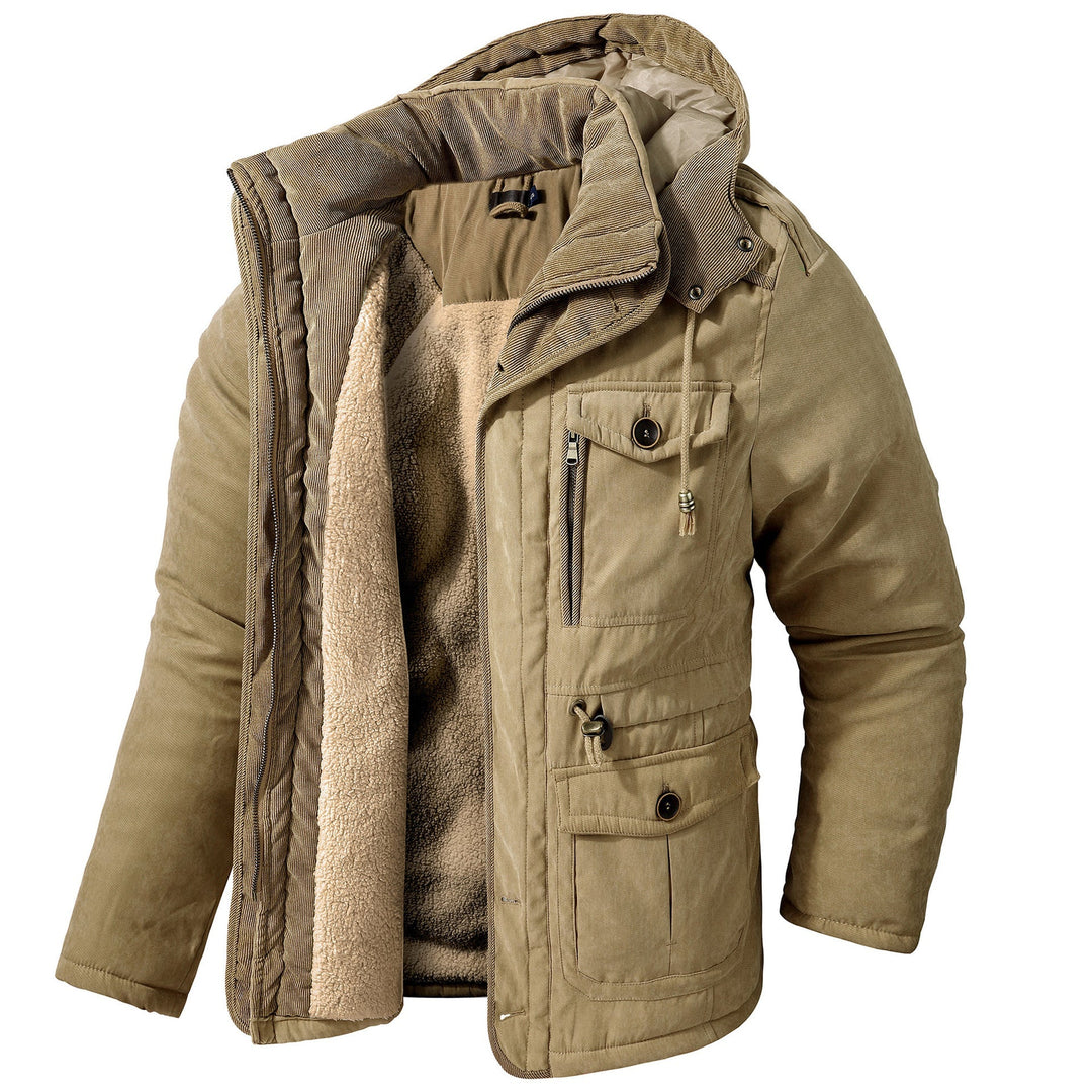 Drune | Warme Jacke mit Kapuze für Männer