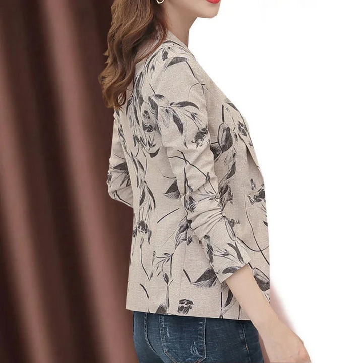 Drune | Damen Blazer mit Blumenmuster Perfekt für Frühling und Sommer