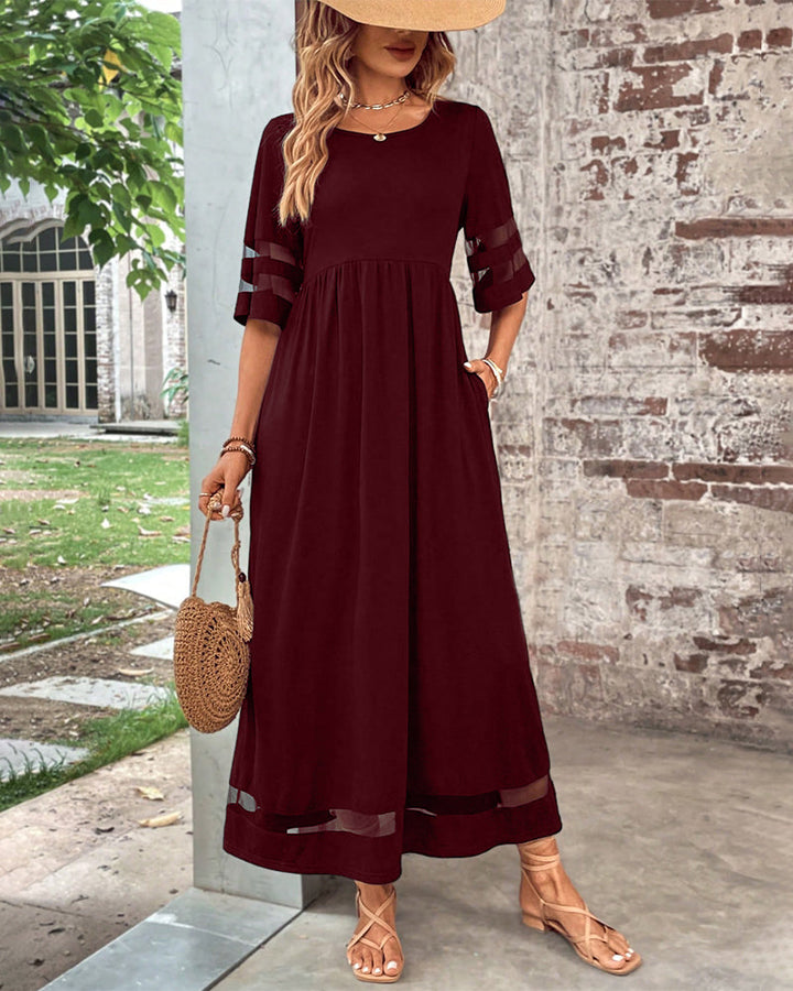 Drune | Elegantes Kleid mit Rundhalsausschnitt