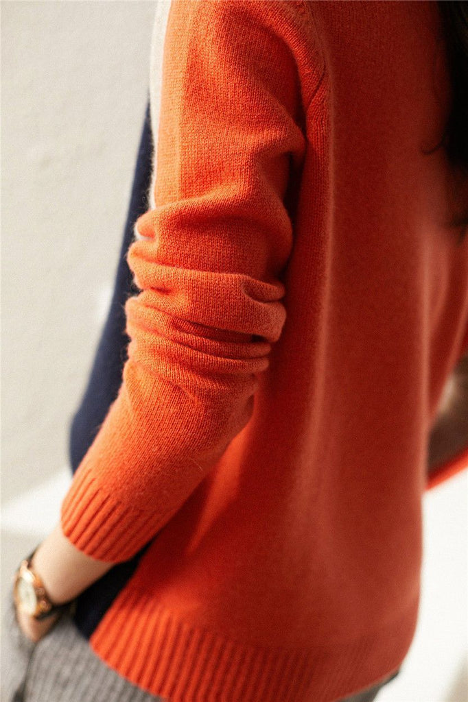 Drune | Pullover mit Farbblock-Design und modernem Schnitt - Perfekt für Büro und Freizeit