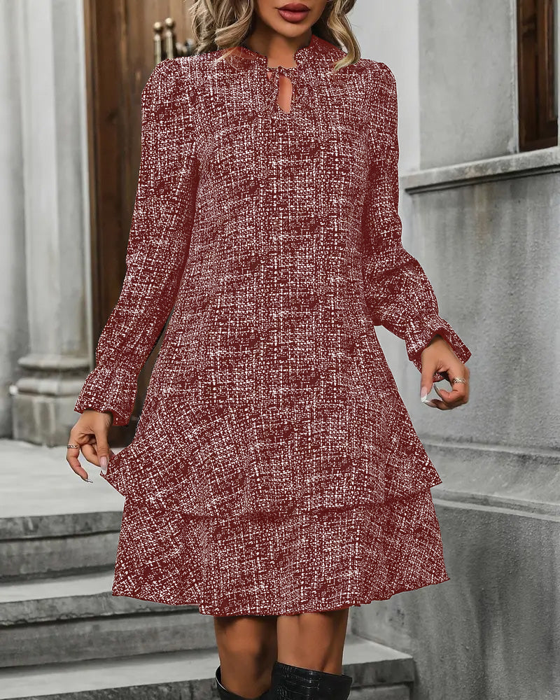 Drune | Kleid mit Ausgestellten Ärmeln und Streifen