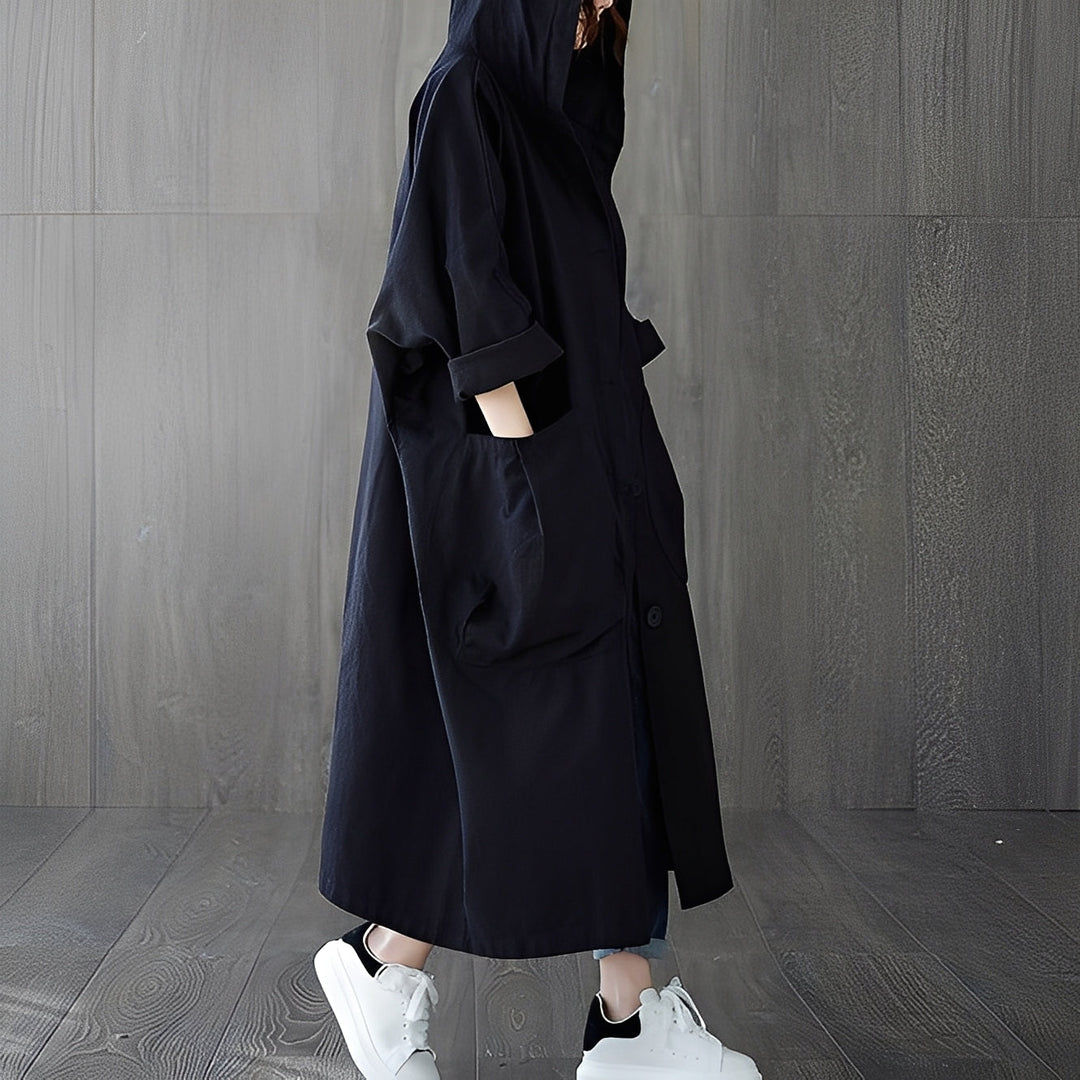 Drune | Moderner Trenchcoat mit Taschen für Frauen