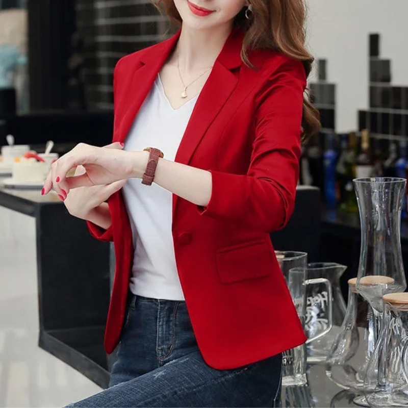 Drune | Eleganter Damenblazer mit Langen Ärmeln Ideal für Die Arbeit