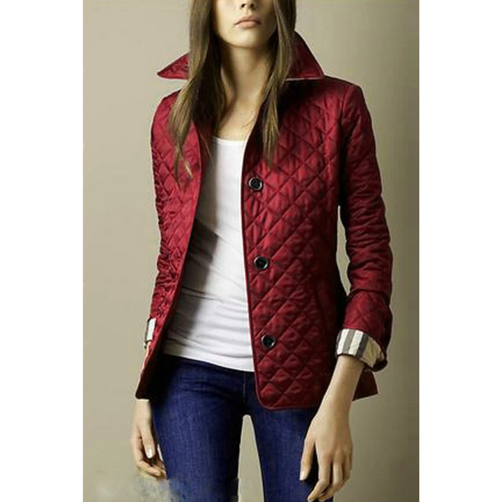 Drune | Damen Knopf Daunen Jacke - Moderne